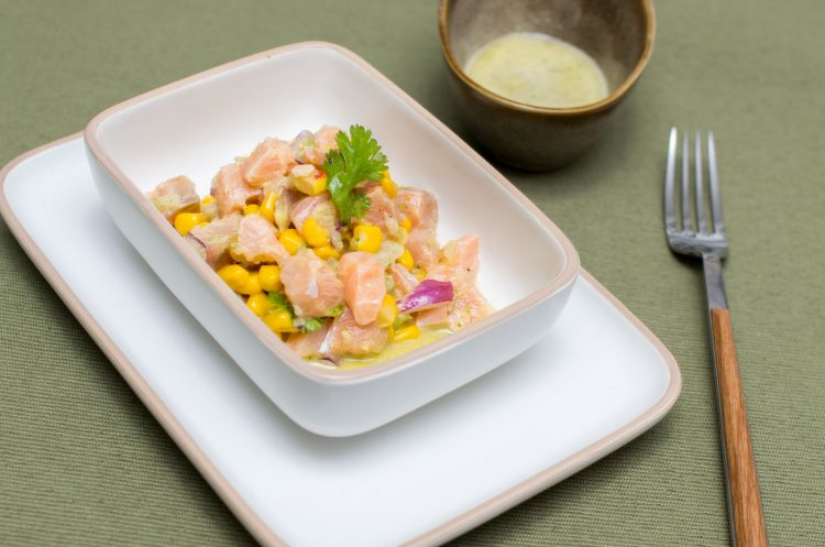 Ceviche de salmón